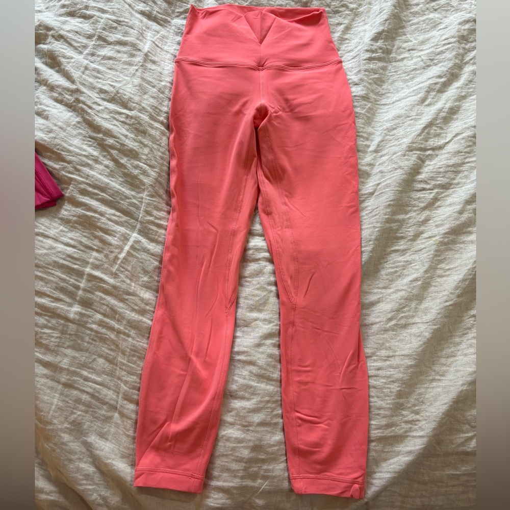 Lululemon Align bright peach legging size 4 25”